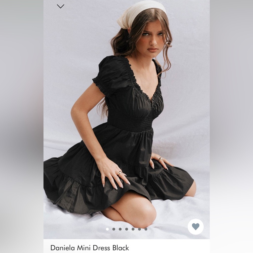 Mini black dress- princess Polly
